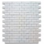2x4 Thassos White Honed Marble Mosaic 